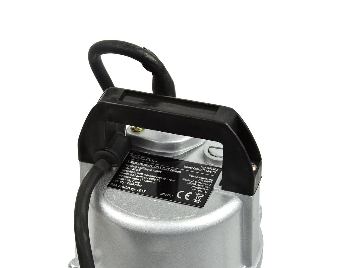 Ponorné kalové čerpadlo 370W, 6000l/h Geko
