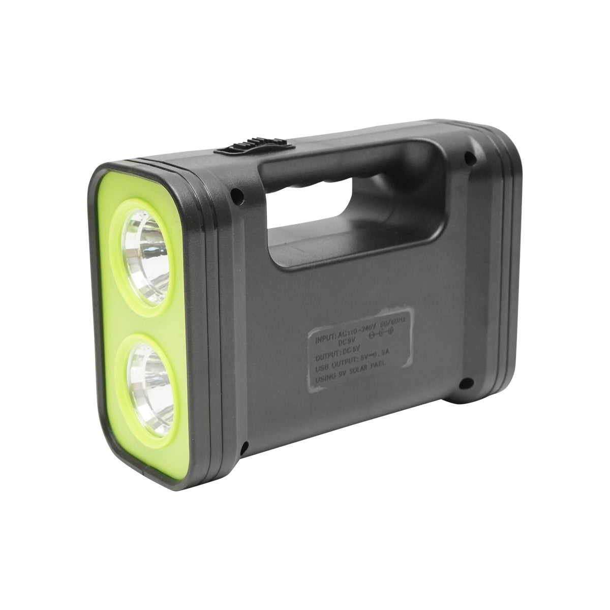 Prenosná sada LED osvetlenia, 3 žiarovky, reflektor, solárny panel a batéria 6V, 4,5Ah, vhodné na rybolov kempovanie GD-17