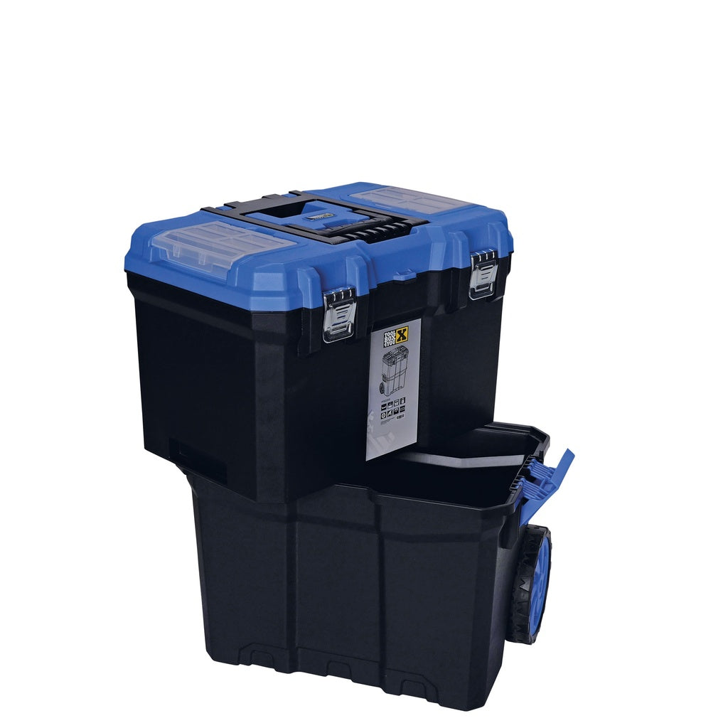 Pojazdný box na náradie s 2 priehradkami 64 x 49 x 34,5cm