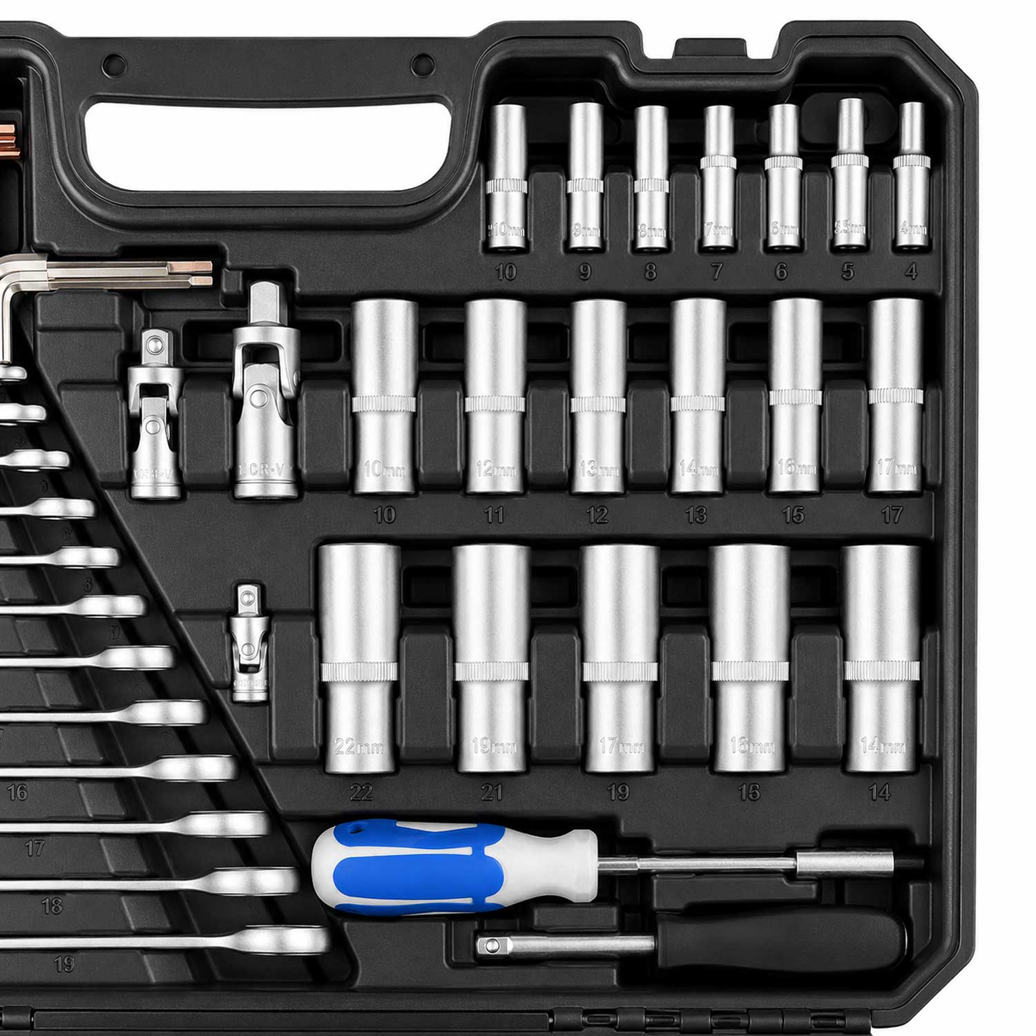 Profesionálna Gola sada náradia s nástrčnými hlavicami a račňami 1/2'' 3/8'' 1/4'', 216ks Gebo Tools