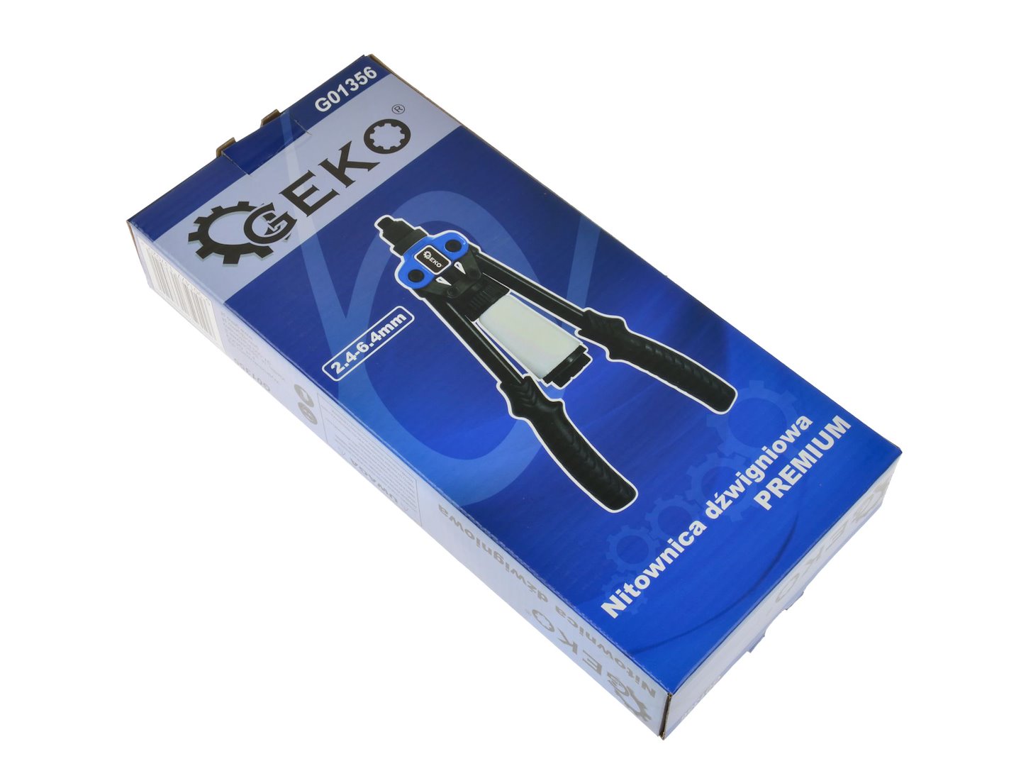 Profesionálne nitovacie kliešte premium 2,4 - 6,4mm, Geko