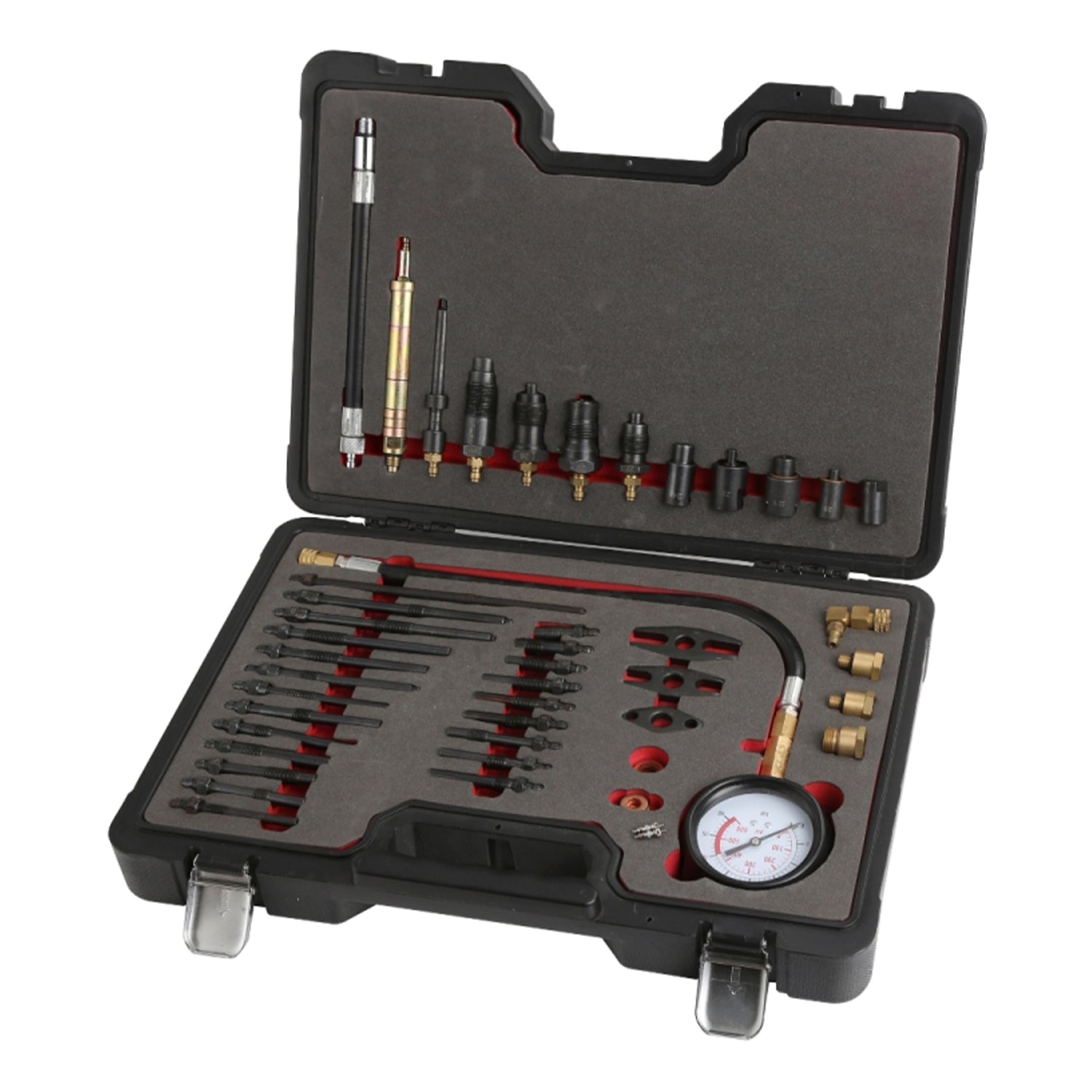 Sada tester tlaku – kompresomer pre benzín a diesel 46 kusov
