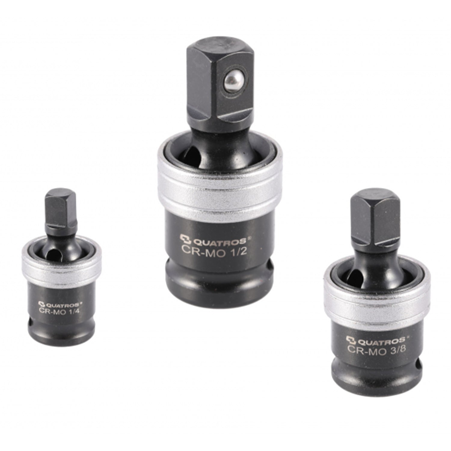 Sada nárazových adaptérov s kardanovým kĺbom 1/4'', 3/8'' 1/2''