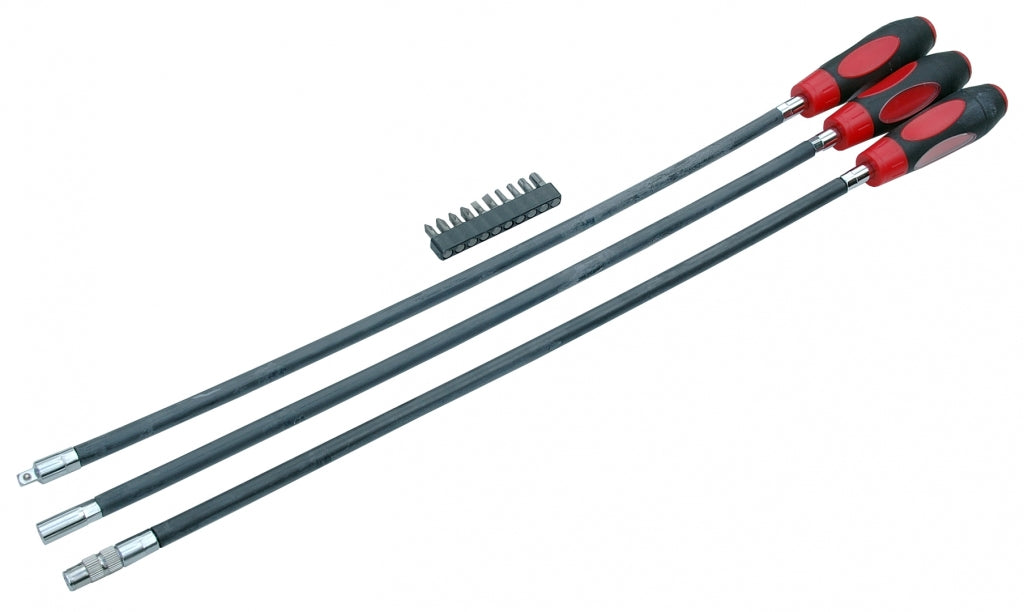 Sada dlhých flexibilných skrutkovačov