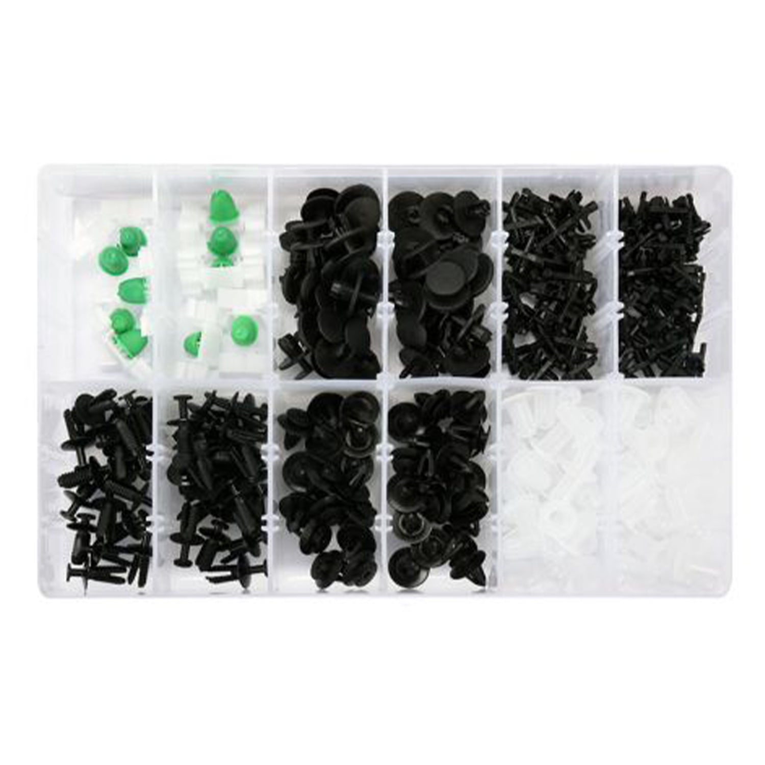 Sada plastových klipov a úchytiek pre bmw 290 kusov