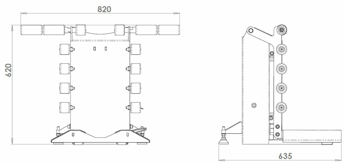 Zdvíhacie zariadenie na kolesá pre vyvažovačky kolies, nosnosť 70kg