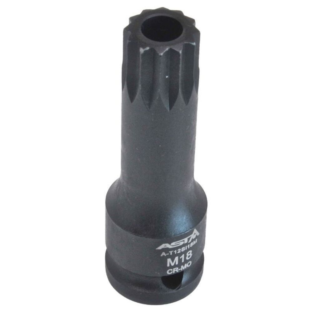 Rázová nástrčná hlavica s bitom - kľúč Spline s otvorom XZN M16 1/2''