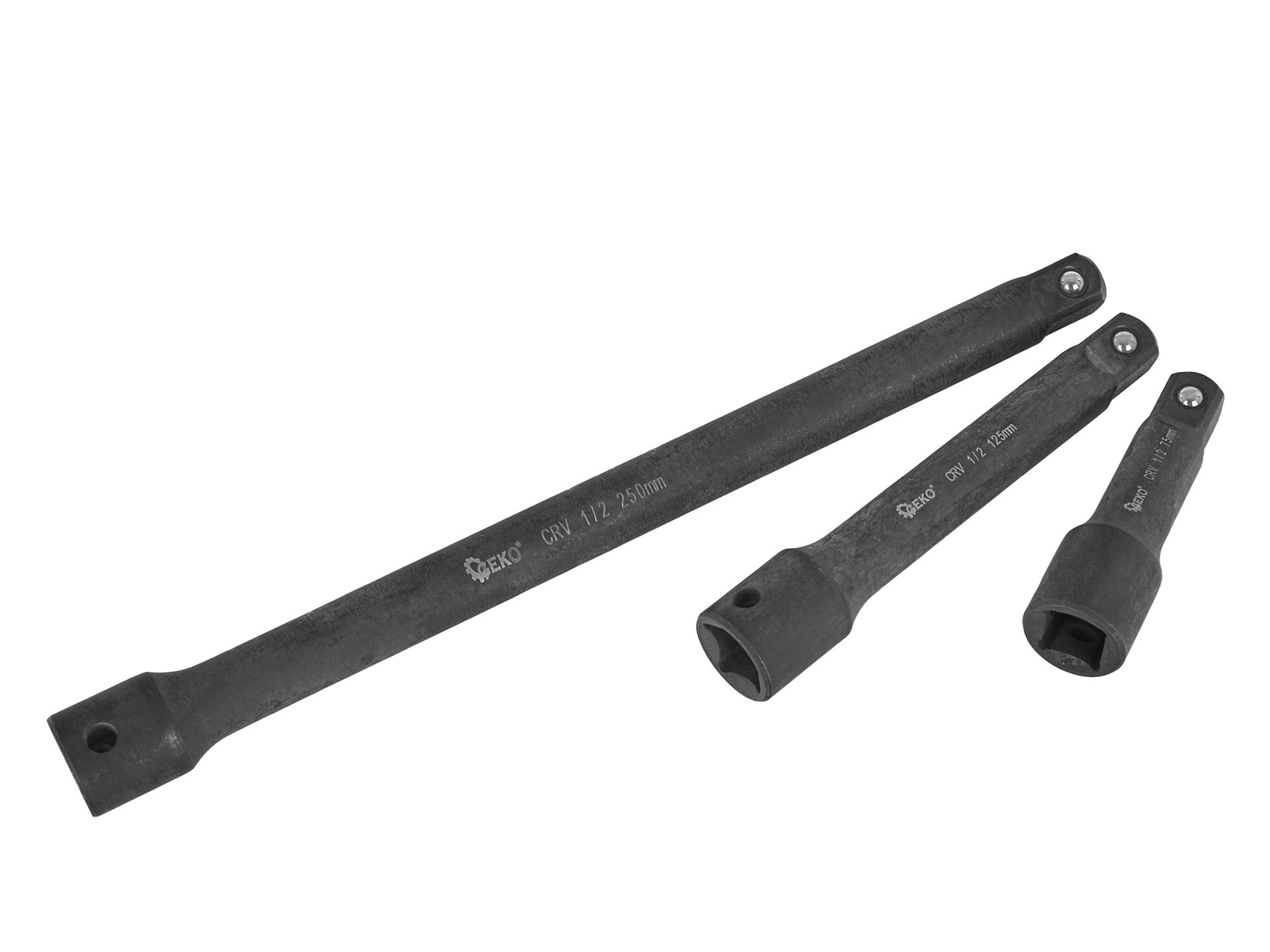 Rázové predĺženia 1/4'' 3/8'' 1/2'', sada 9ks