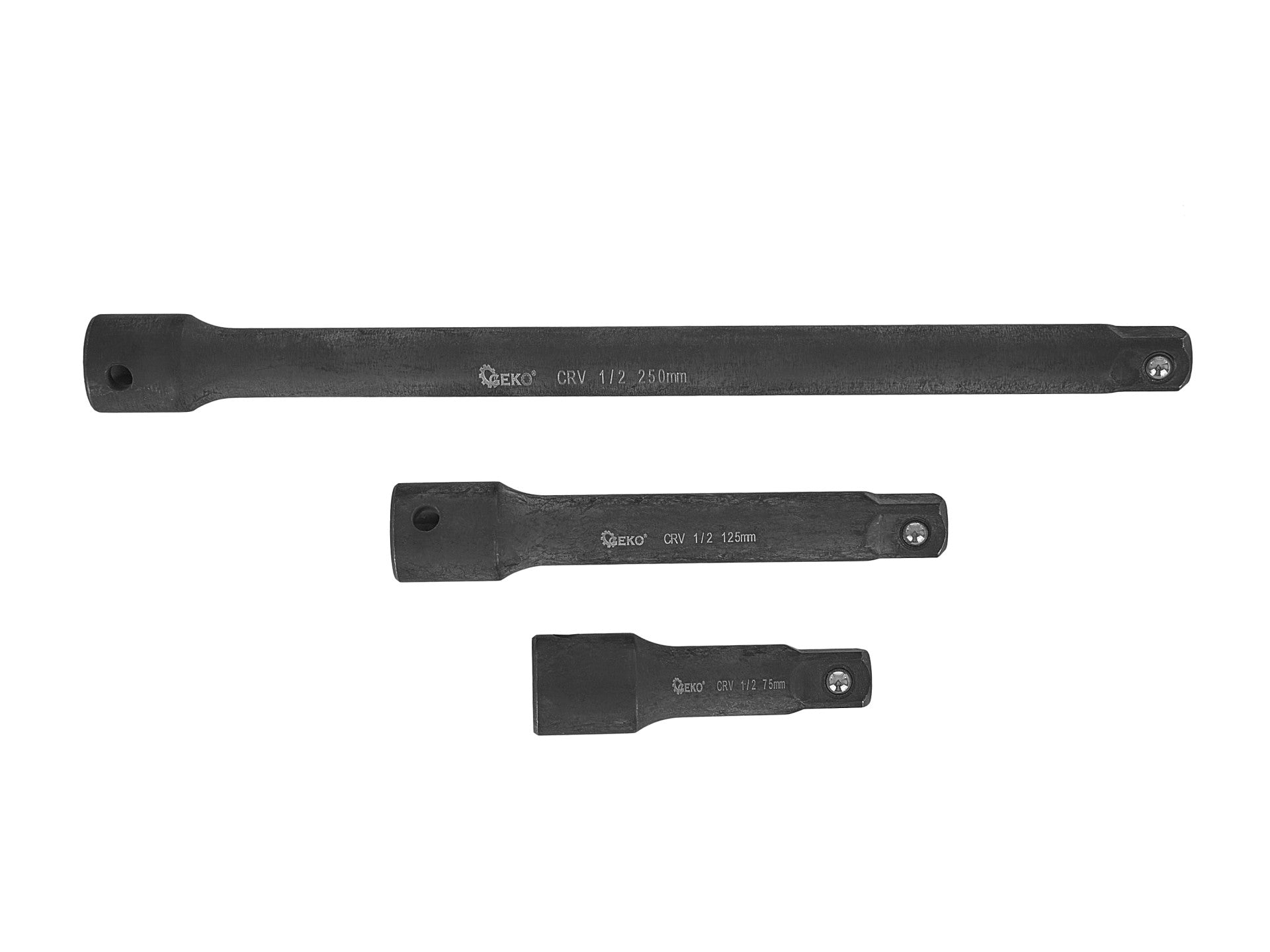 Rázové predĺženia 1/4'' 3/8'' 1/2'', sada 9ks