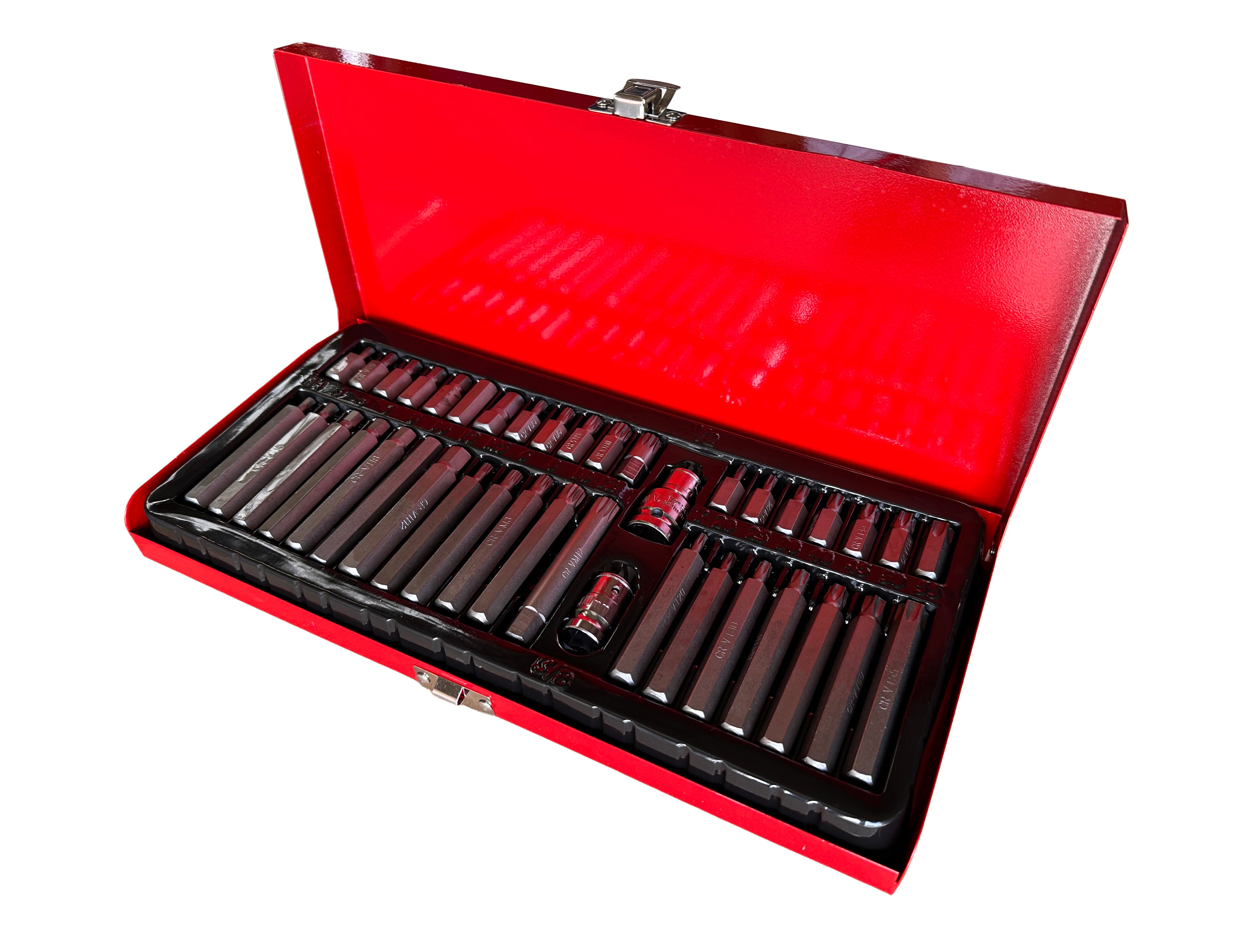 Sada bitov Imbus, Torx, XZN, Hex, Spline, 40ks, v kovovom kufríku, Gebo Tools