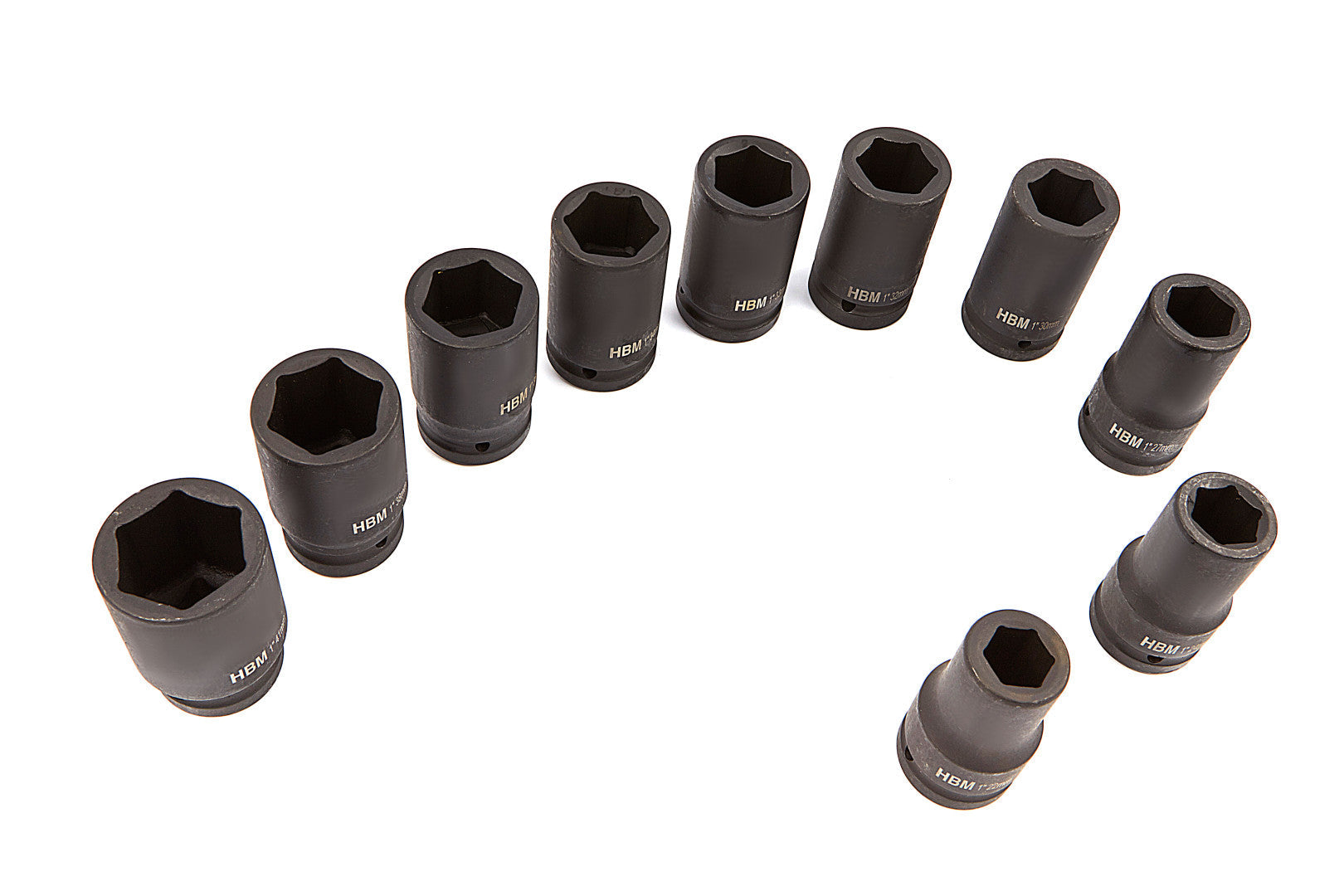 Sada dlhých rázových nástrčných hlavíc - kľúčov 1", 22 - 41mm, 10ks