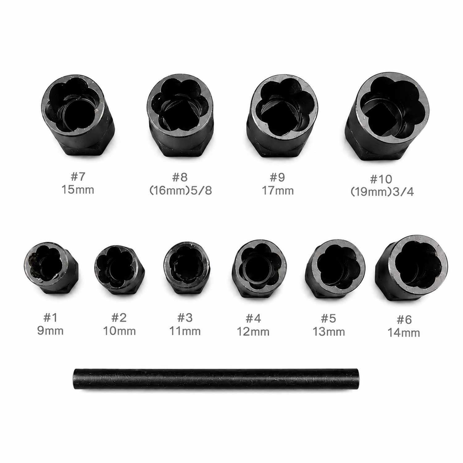 Sada hlavíc na poškodené skrutky 9 - 19mm, 1ks, Gebo Tools