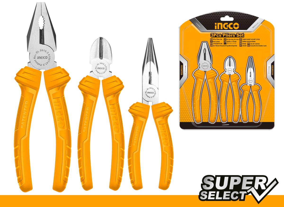 Sada klieští Ingco Super Select, 3ks