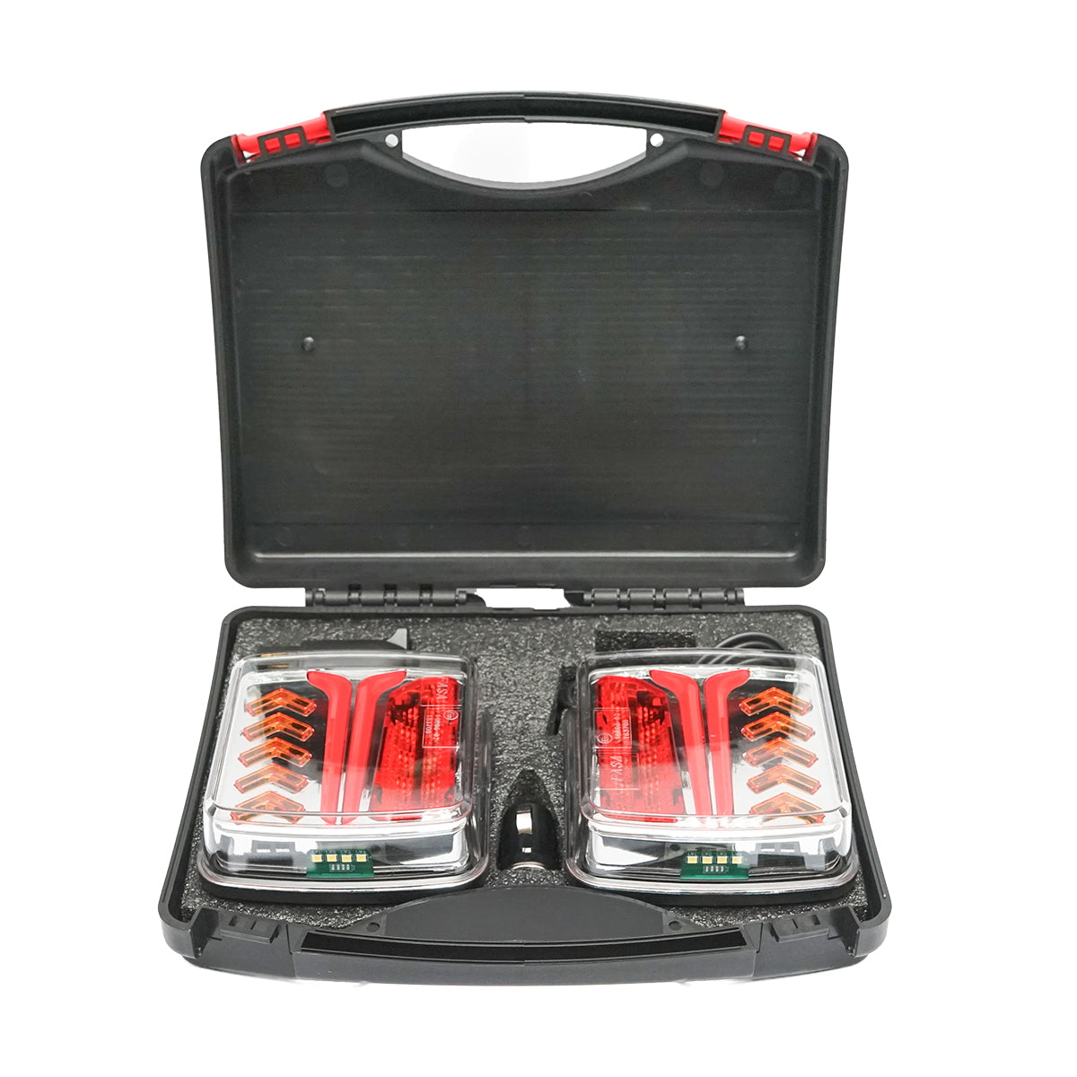Sada LED magnetických svetiel na príves s bezdrôtovým ovládaním 12-24V, batéria 3,7V/2000mAh IP65 Breckner Germany