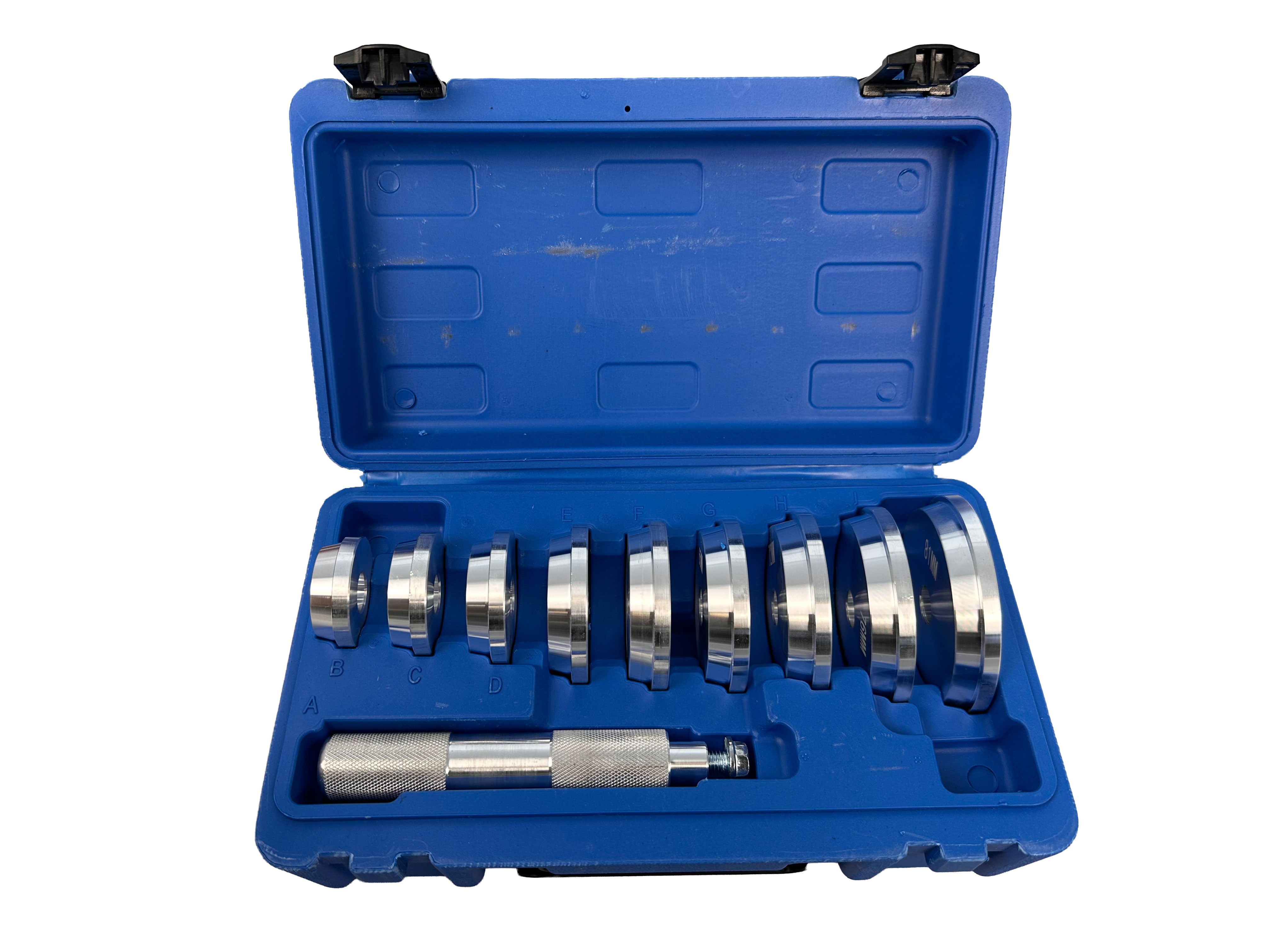 Sada na montáž ložísk a tesnení - axiálne lisovacie dosky 40 - 81mm Gebo Tools