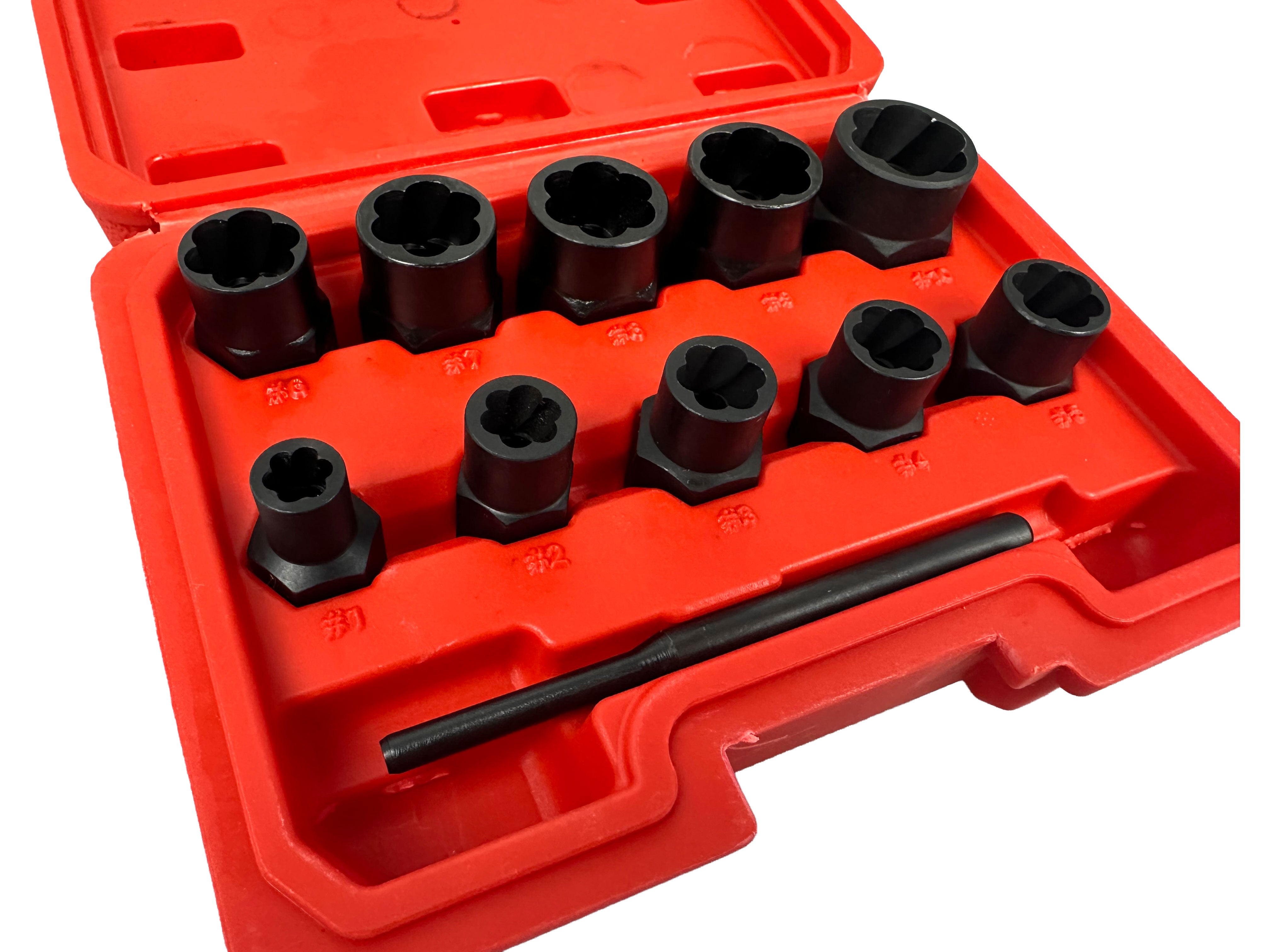 Sada nástrčných hlavíc - kľúčov na opotrebované skrutky 9 - 19mm, 11ks Gebo Tools