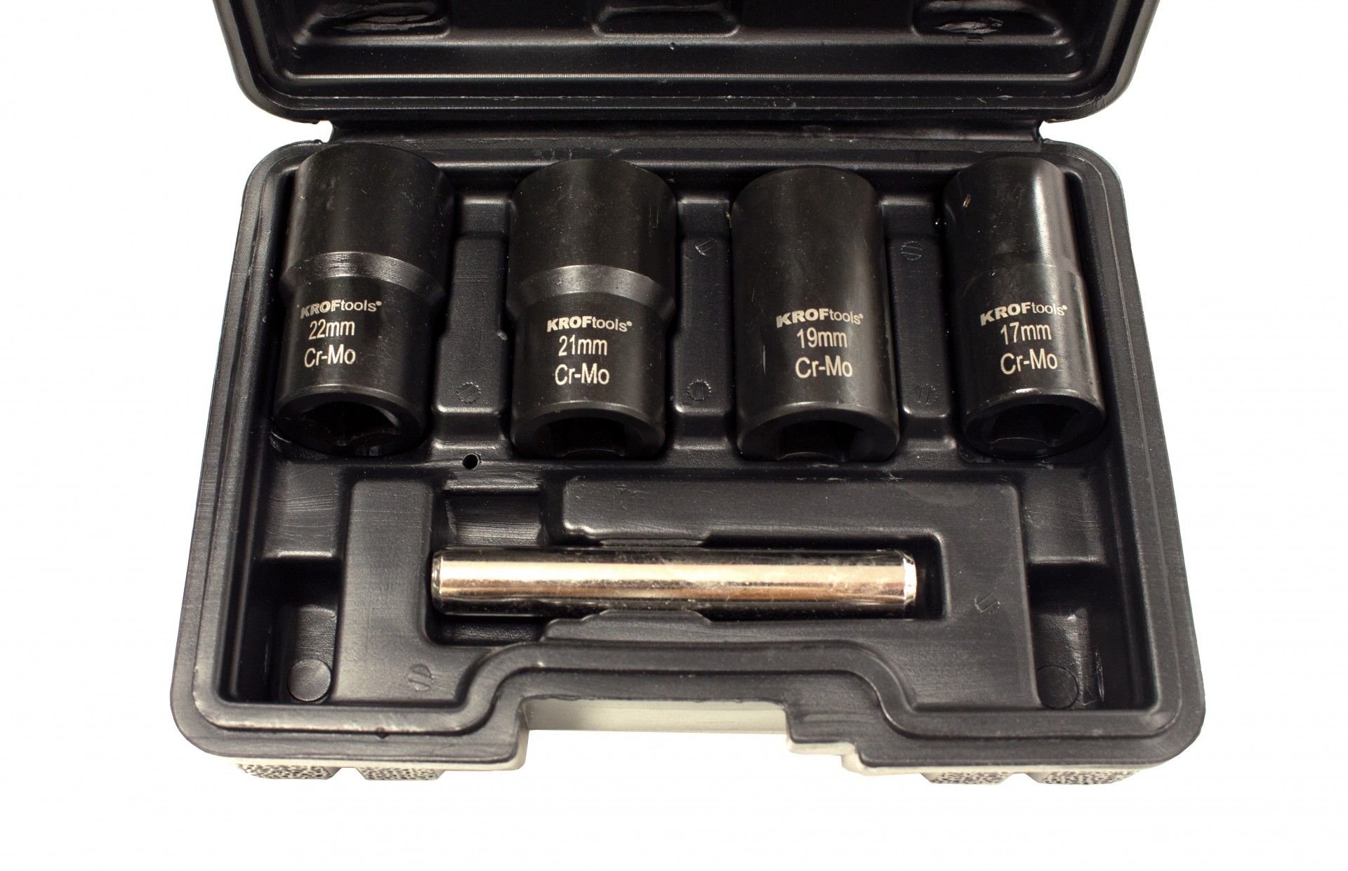 Sada nástrčných hlavíc - kľúčov na vyťahovanie skrutiek 1/2", 5ks, 17 - 22mm Kroftools