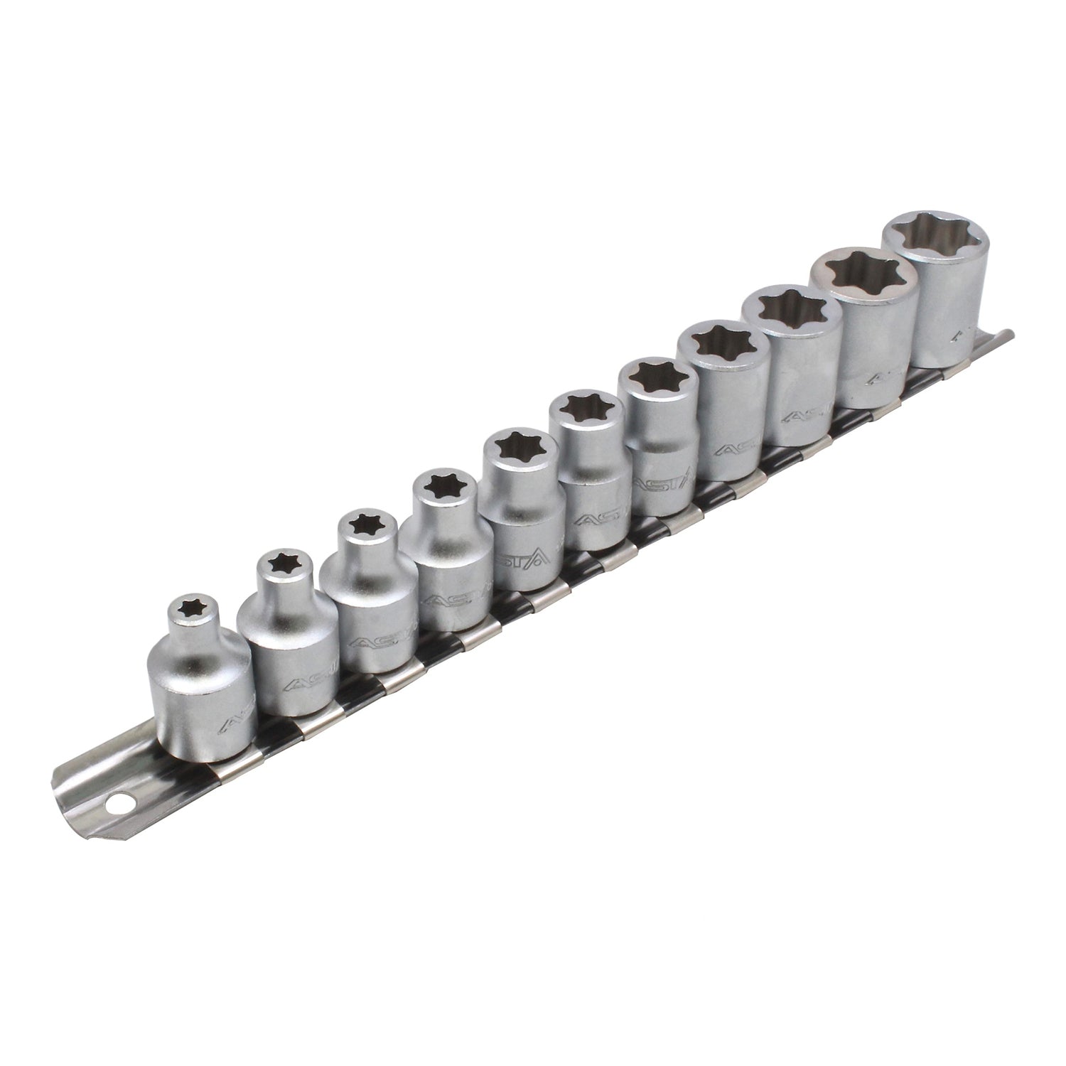 Sada Torx nástrčných hlavíc - kľúčov 3/8'', E6 - E20, 11ks