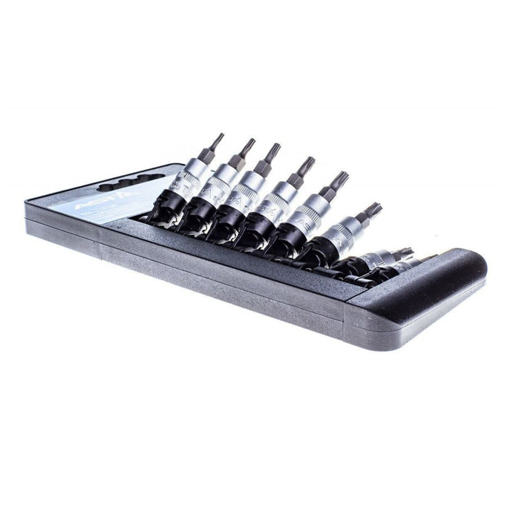 Sada Torx nástrčných hlavíc s bitom - kľúčov, 1/4'', T8 - T40, 8ks
