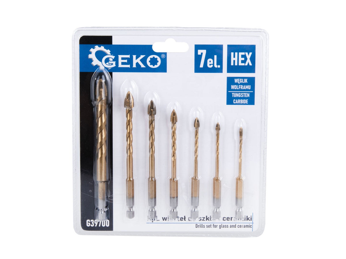 Sada vrtákov na sklo a keramiku, 3 - 12mm, 7ks