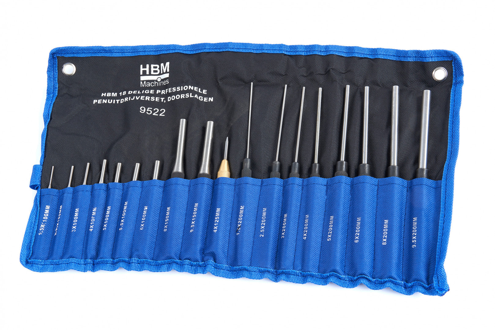 Sada vyrážačov - dierovačov 18ks HBM Machines Holandsko