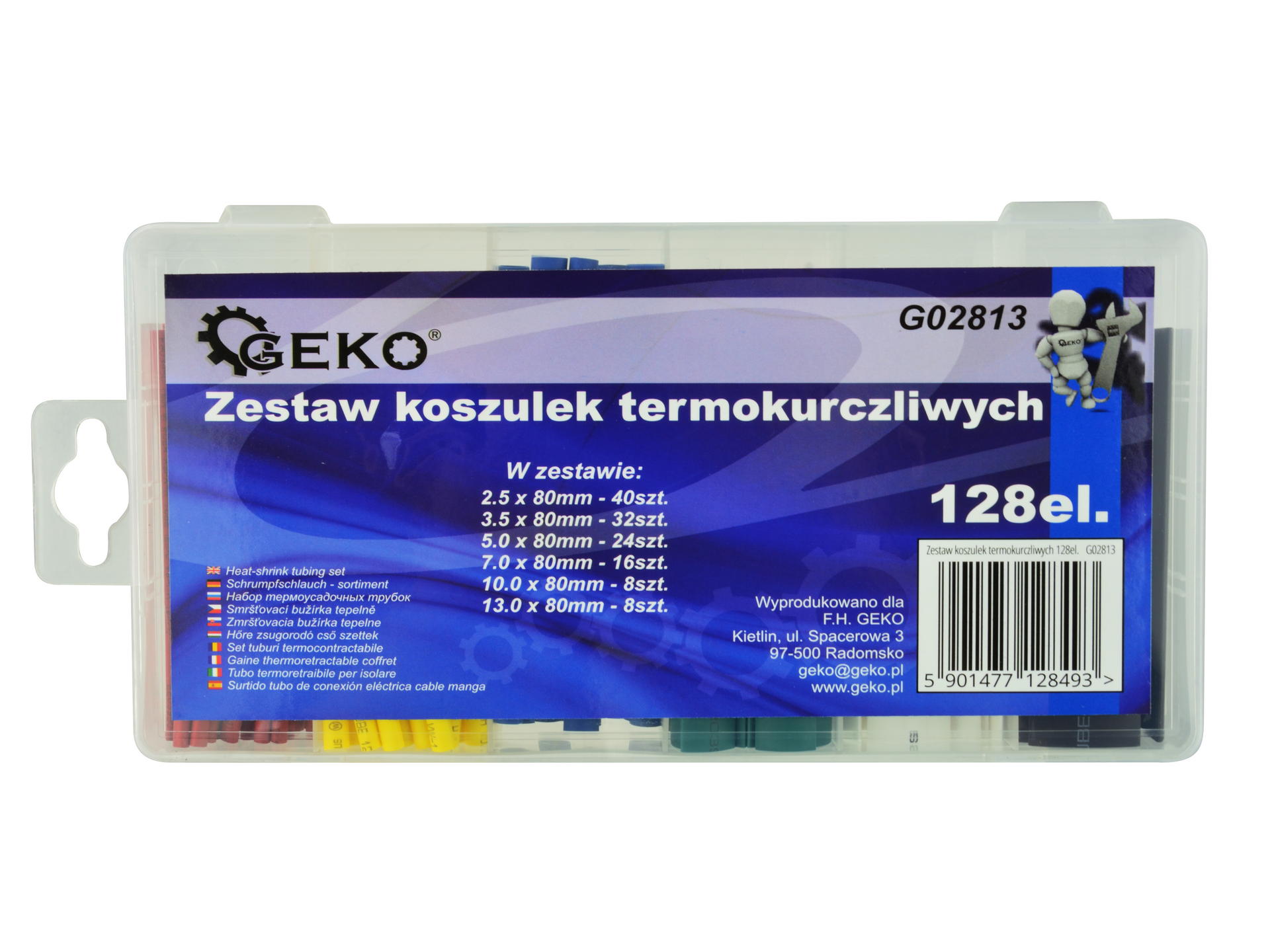 Sada zmršťovacích bužírok 128ks