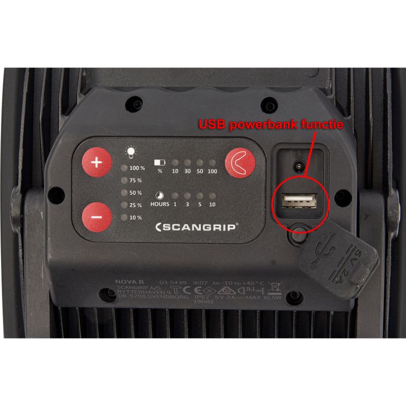 Sada - nabíjateľná LED lampa Scangrip Nova 1500lm