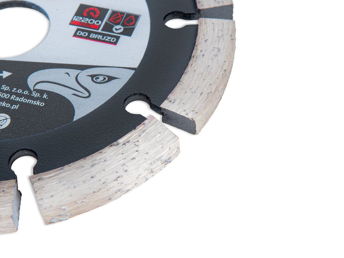 Segmentový diamantový kotúč na drážky 125 × 7,5 × 22,23mm, Tvardy
