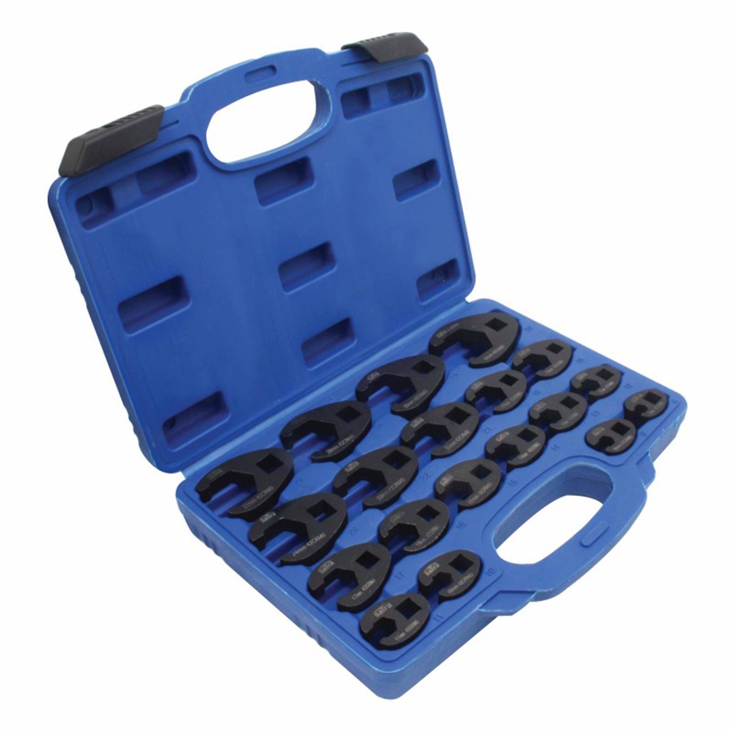 Sada otvorených kľúčov na brzdové a palivové potrubie 3/8" a 1/2", 8 – 32mm, 19ks