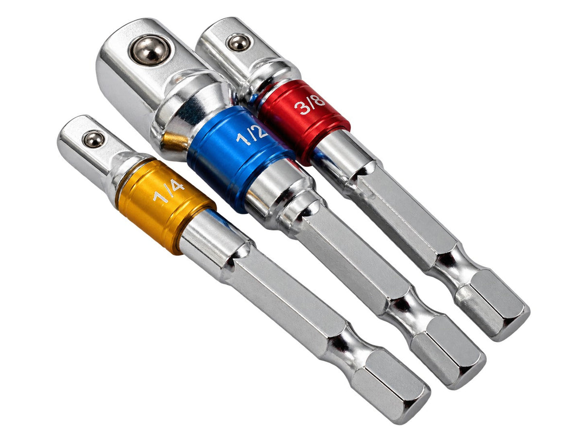 Sada šesťhranných HEX adaptérov 1/2'', 1/4'', 3/8'', 3ks, Gebo Tools
