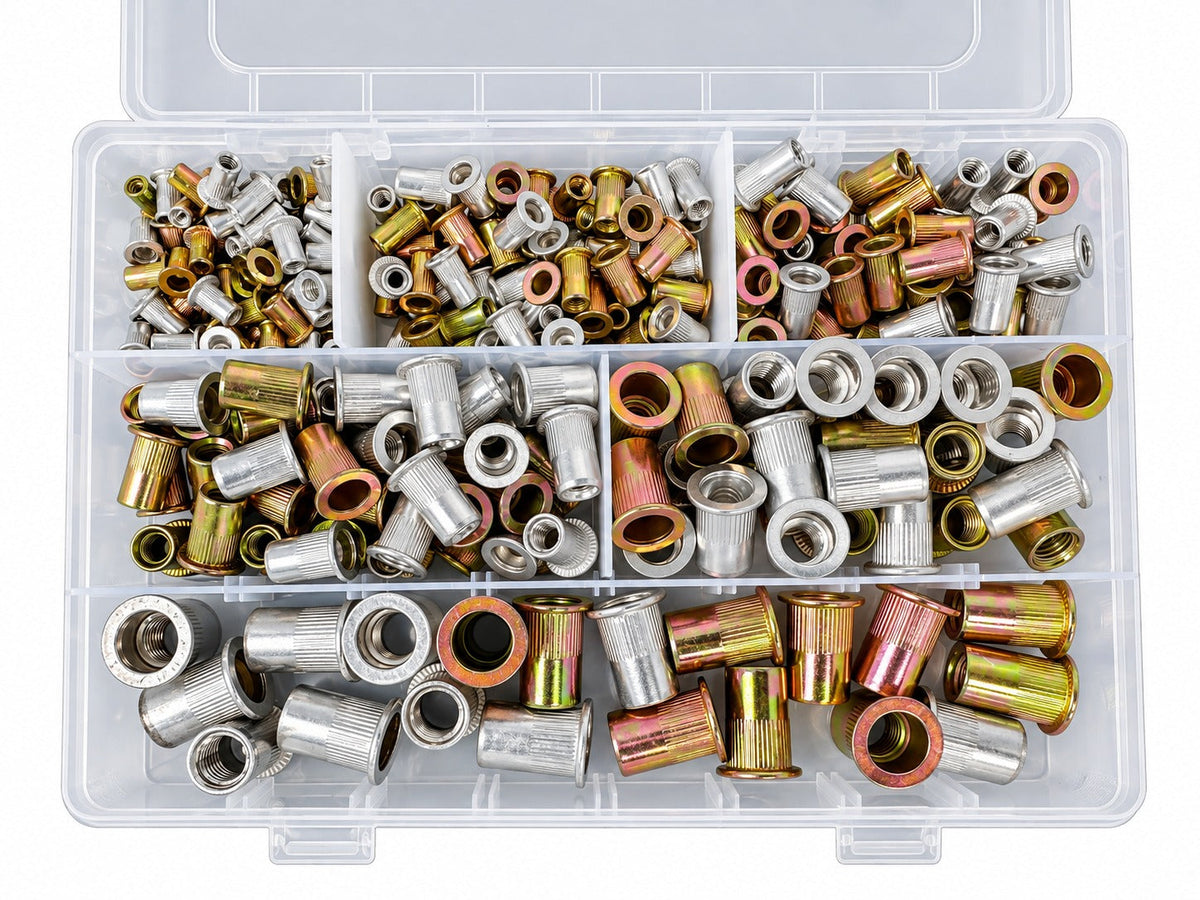 Sada nitovacích matíc M3 - M10, 300ks, Gebo Tools