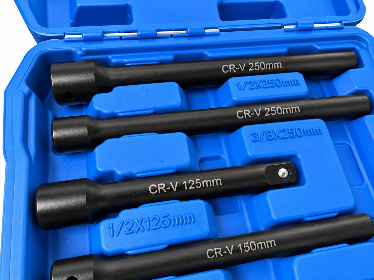 Sada rázových predĺžení - nadstavcov 9ks 1/4'' 3/8'' 1/2'' Gebo Tools