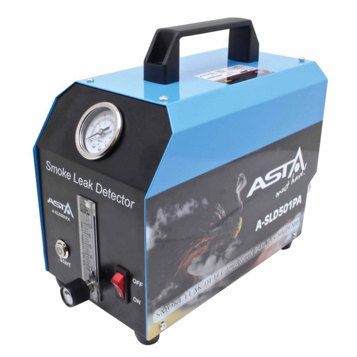 Generátor dymu na detekciu únikov s príslušenstvom Asta