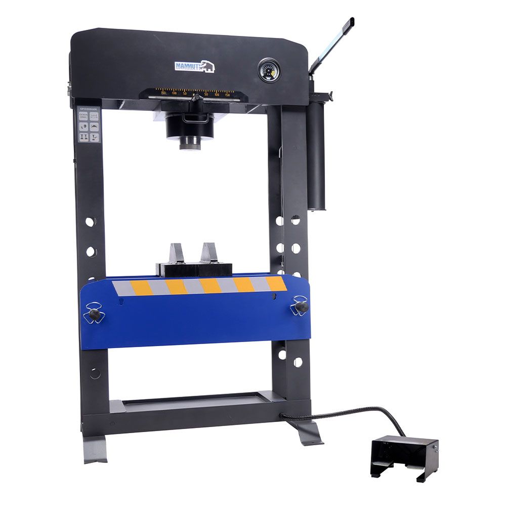 Stojanový hydropneumatický lis s nožným ovládaním 100t mammuth