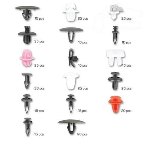 Sada plastových klipov a úchytiek pre toyota lexus 350 kusov