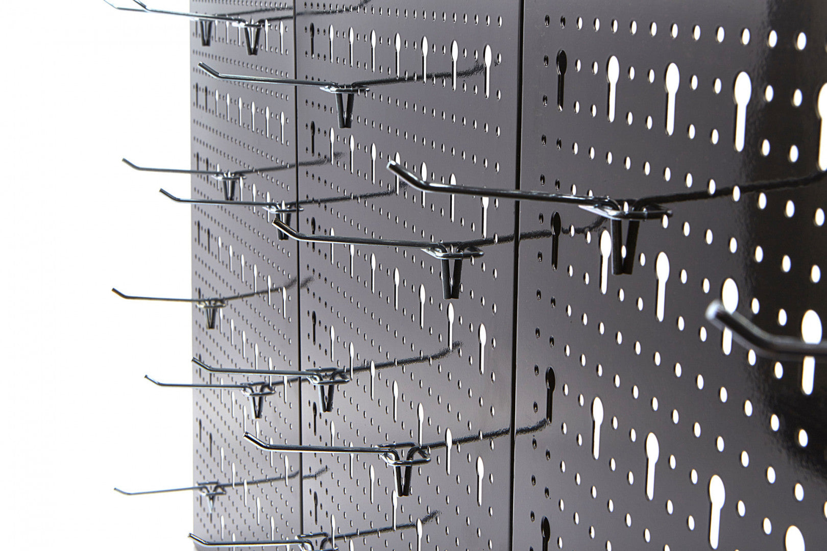 Stena - organizér na náradie, čierna, 60 × 120cm + 18 kovových háčikov - HBM Machines Holandsko