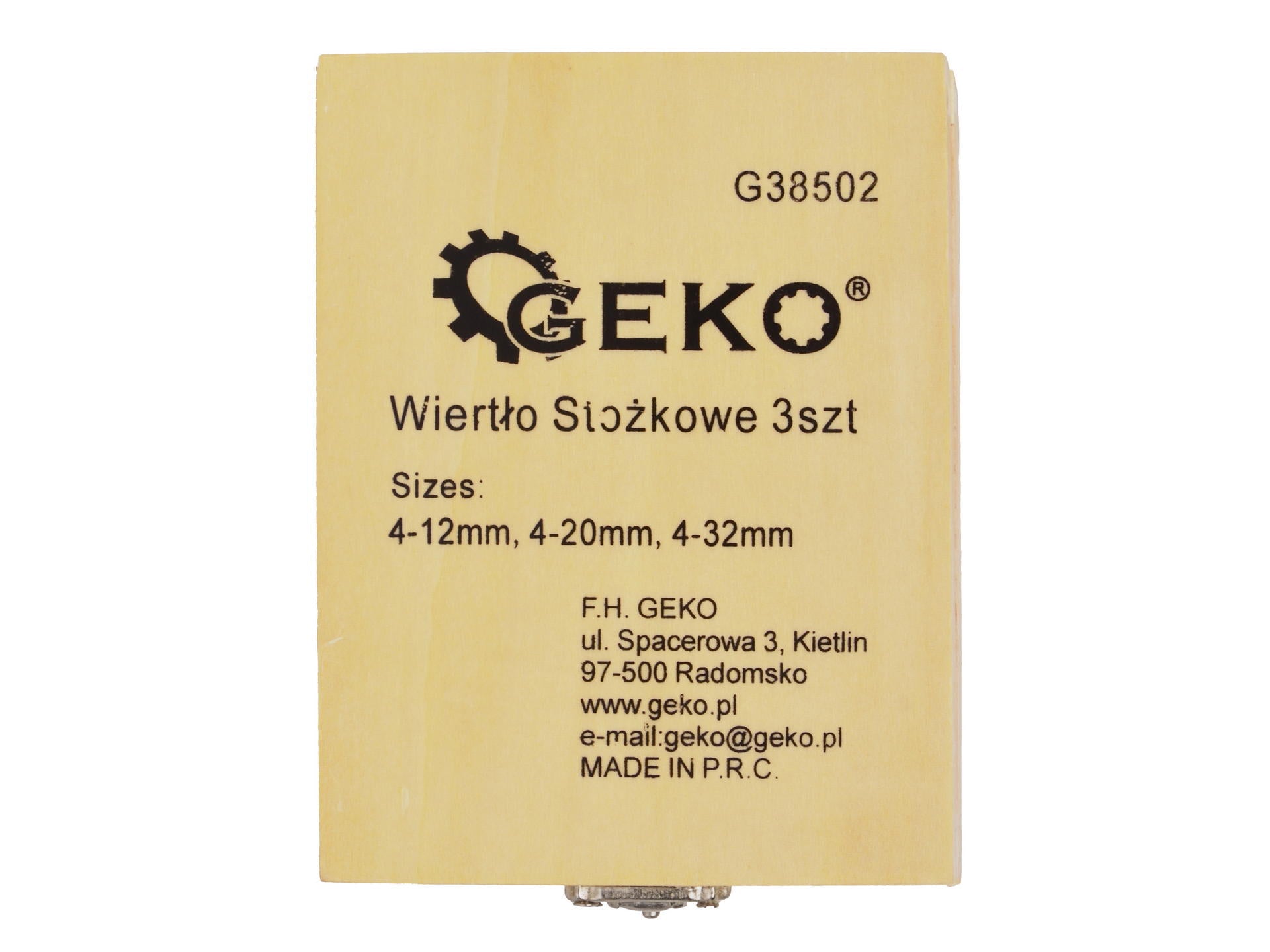 Stupňovité vrtáky, sada 3ks, 4 - 12mm, 4 - 20mm, 4 - 32mm