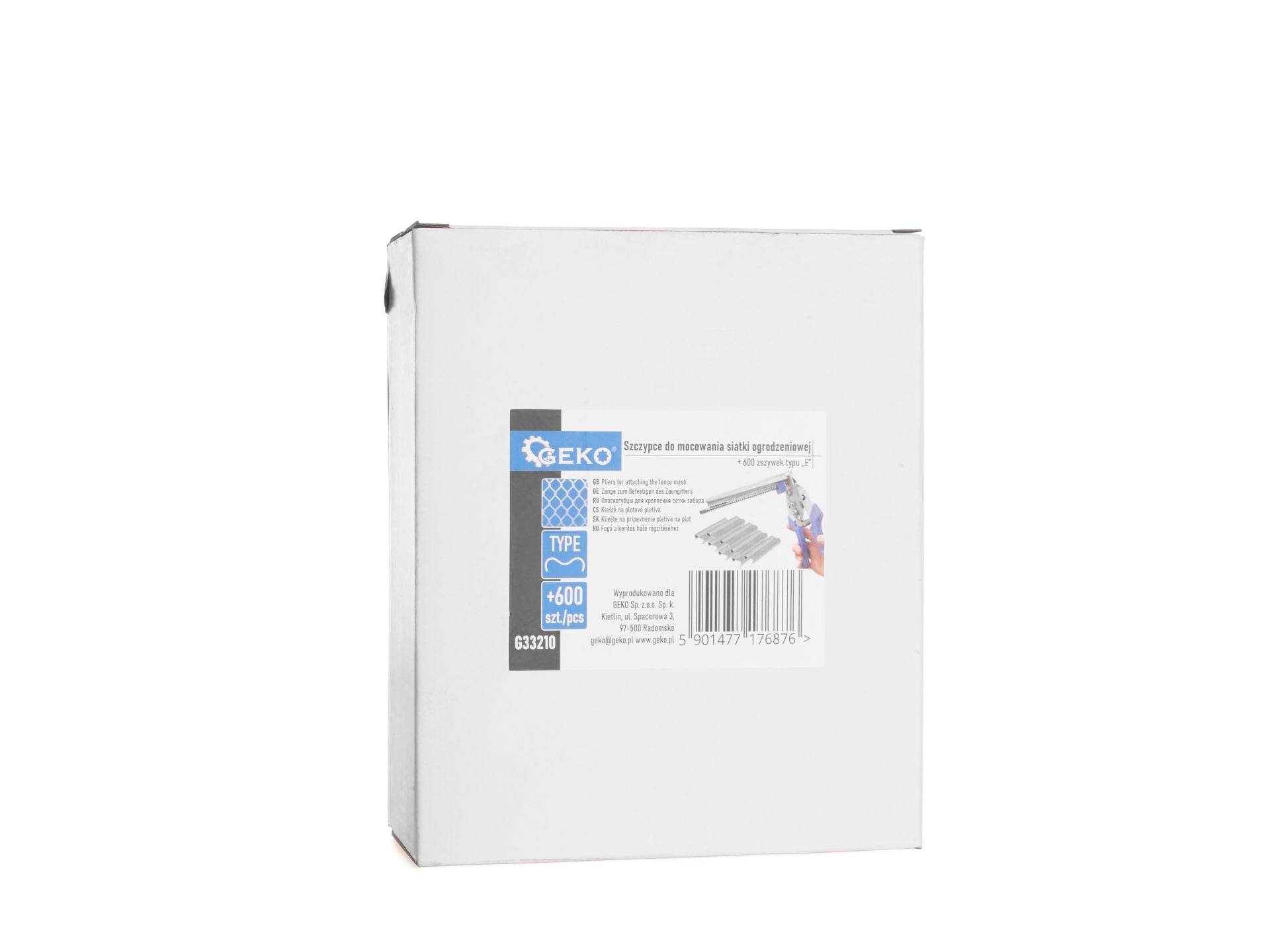 Kliešte na upevnenie pletiva so sponkami typu E 600ks