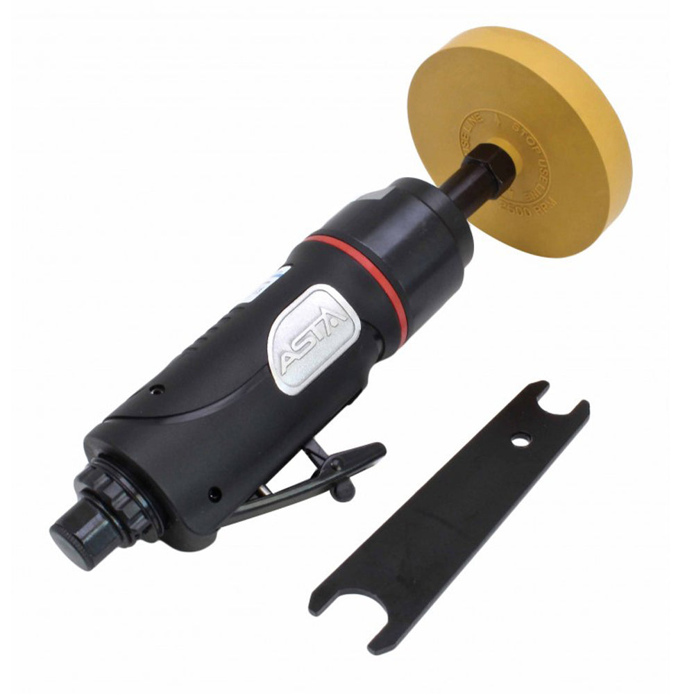 Pneumatická priama brúska s gumovým diskom na odstraňovanie lepidla