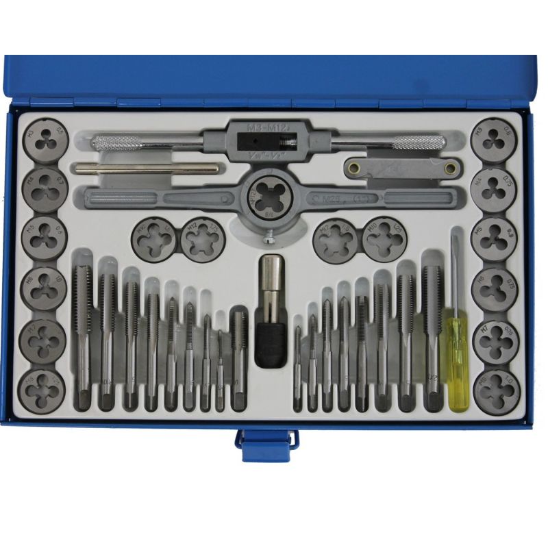 Súprava závitníkov a závitových očiek 40ks JMC