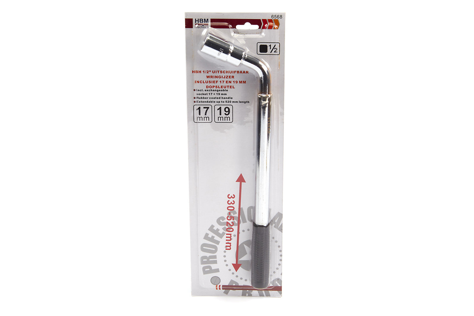 Teleskopický kľúč na kolesá 1/2", 17 - 19mm