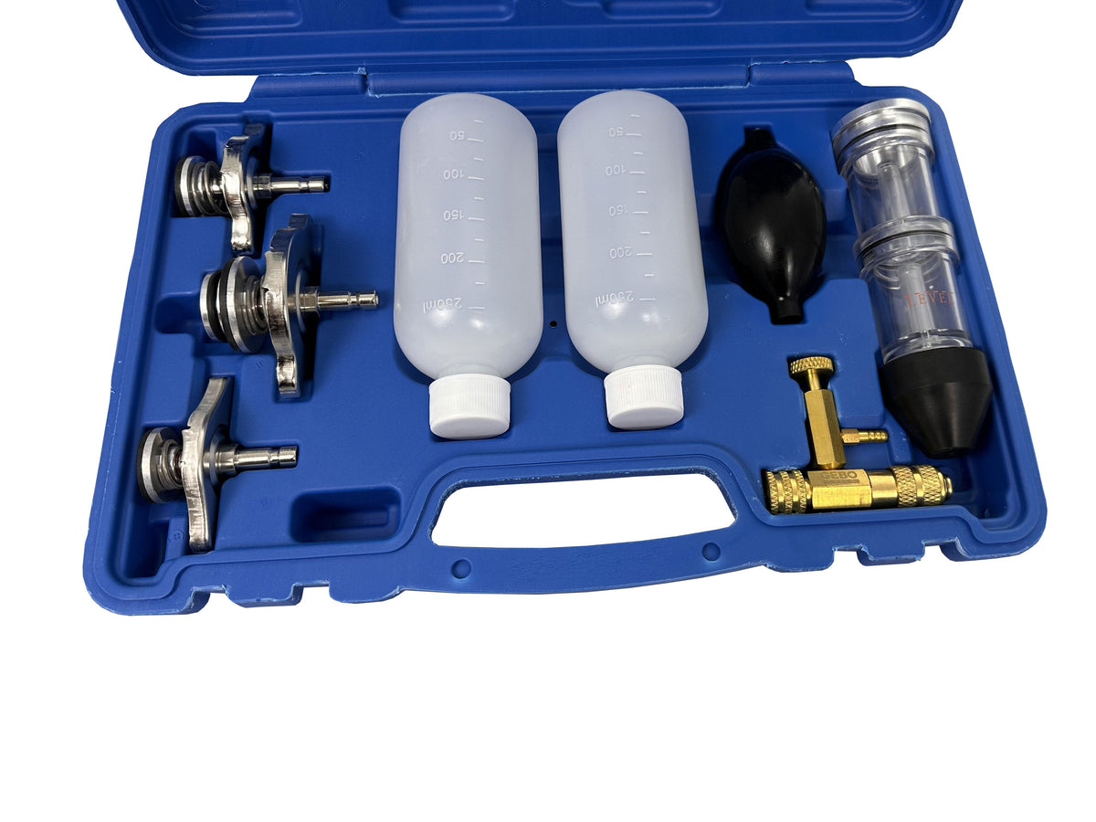 Tester tesnenia hlavy valcov motora - chladiaceho systému, CO2, s adaptérmi, Gebo Tools