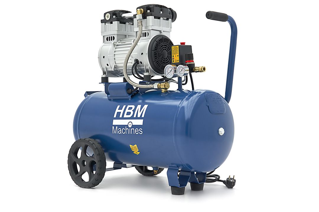 Tichý bezolejový kompresor 50l 1500W HBM