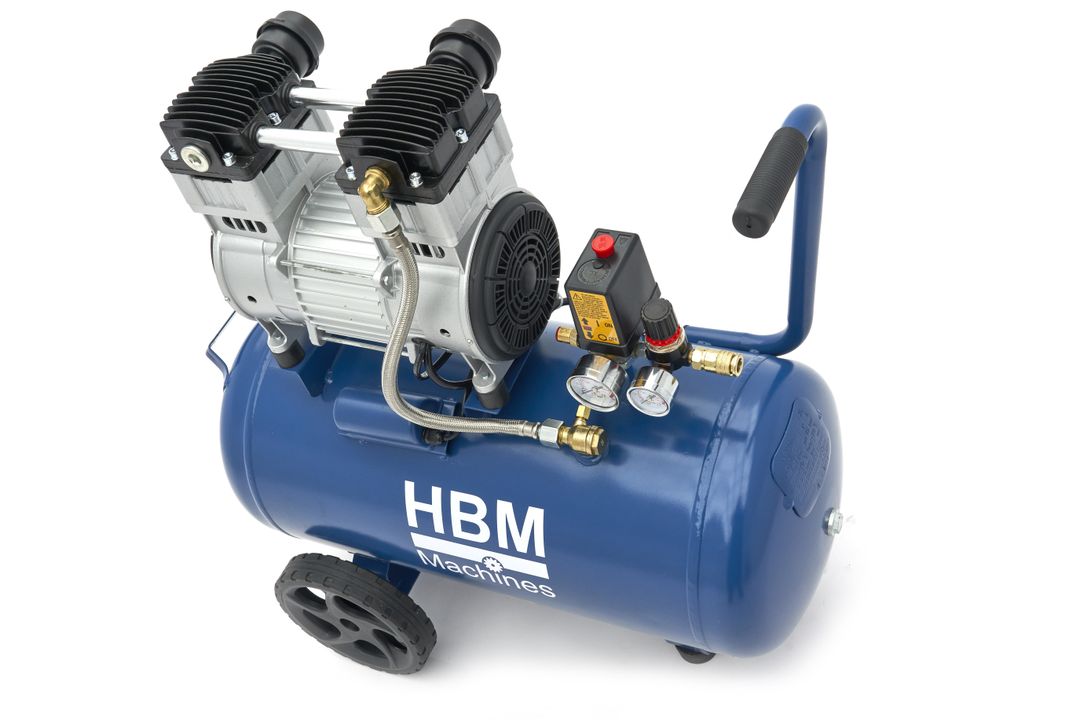 Tichý bezolejový kompresor 50l 1500W HBM