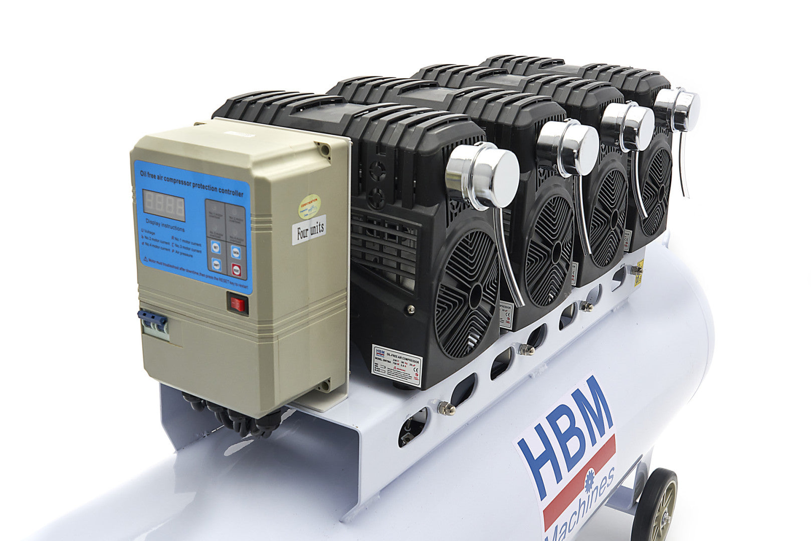 Tichý bezolejový kompresor SGS 200l 10bar HBM Machines Holandsko