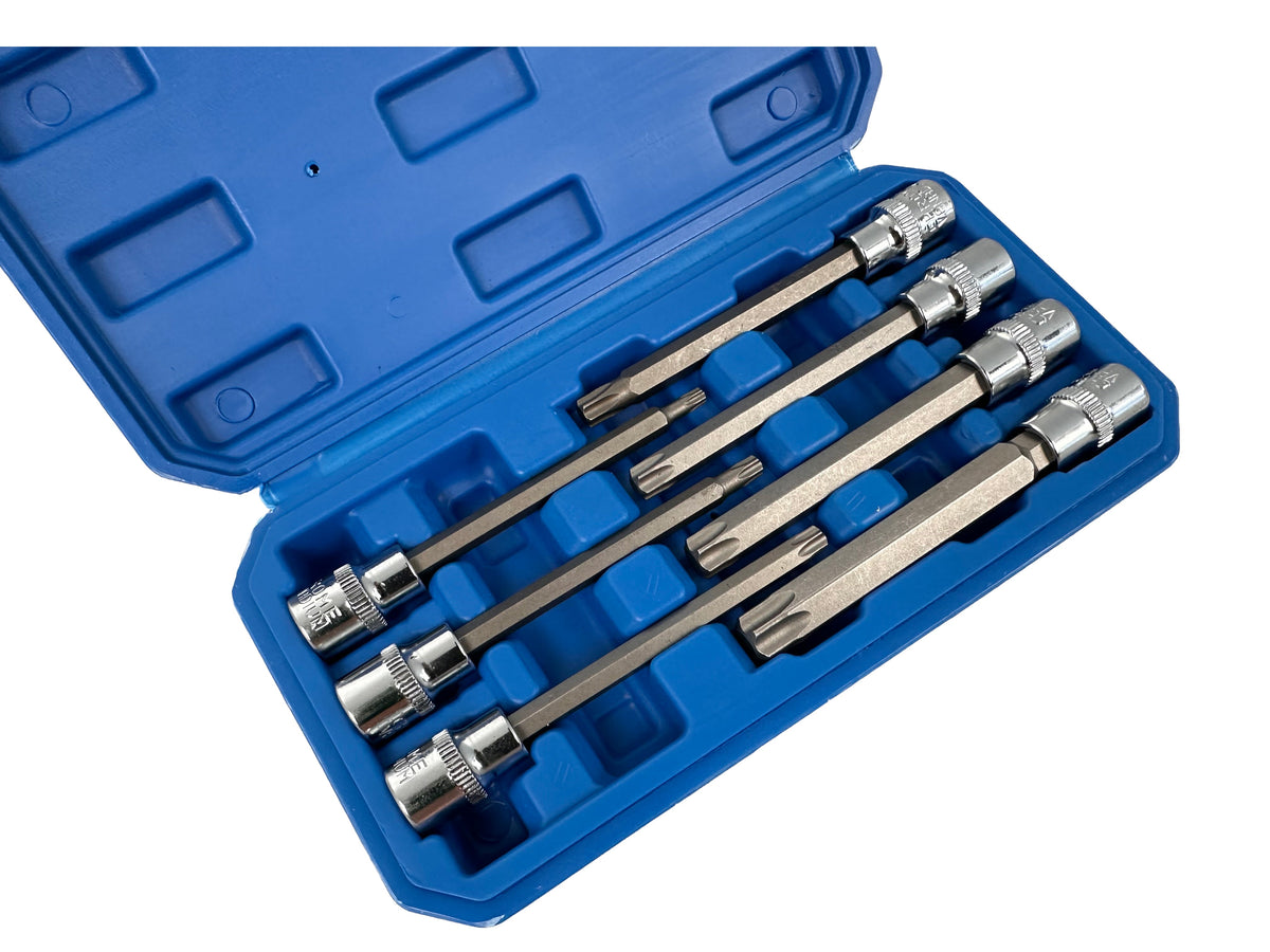 Sada dlhých Torx nástrčných kľúčov - bitov, 3/8'', 7ks Gebo Tools