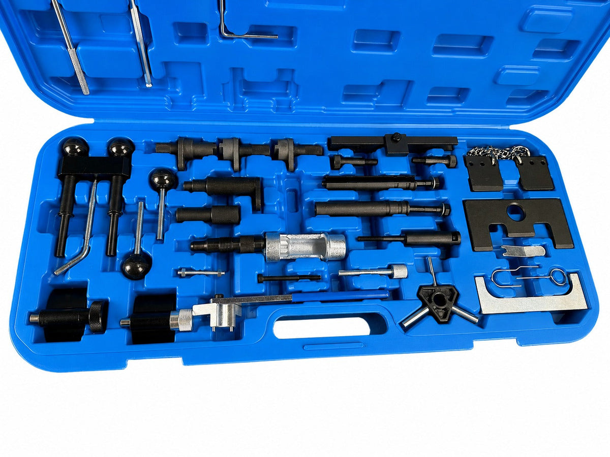 Aretačná sada rozvodov diesel a benzín VW Audi Seat Škoda 1.2 1.4 1.6 1.9 2.0 2.5 3.3 Gebo Tools