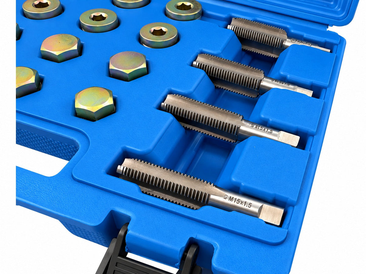 Sada na opravu závitov olejových vaní M13, M15, M17, M20 Gebo Tools