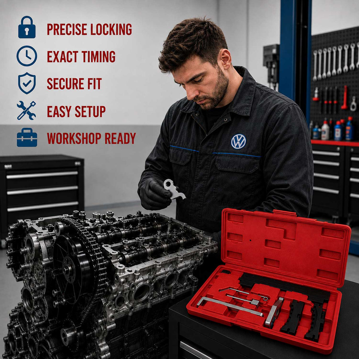 Aretačná sada rozvodov Opel 1.6 1.8 16V Gebo Tools