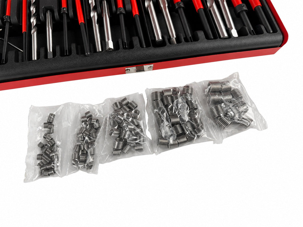 Sada na opravu závitov M5, M6, M8, M10, M12, 131ks Gebo Tools